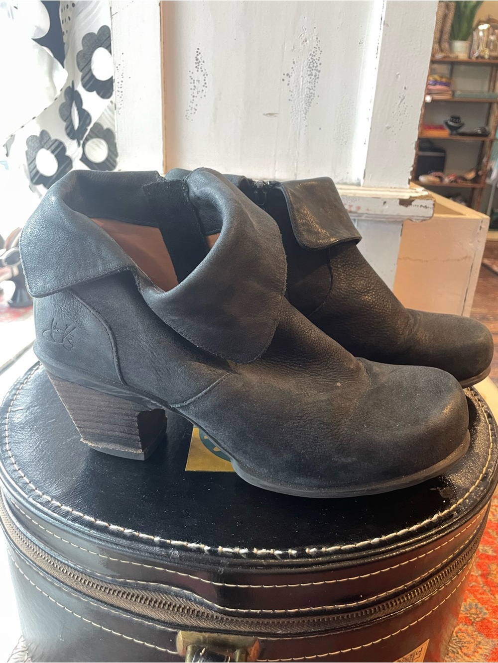 John Fluevog foldover booties